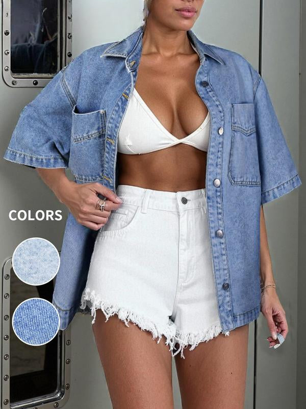 Oversized Denim Shirt