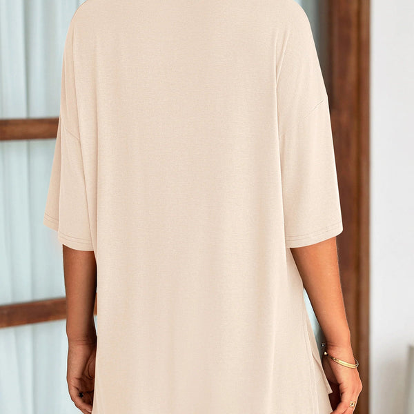 Women's Two Piece Lounge Set Summer Casual Oversized Shirts