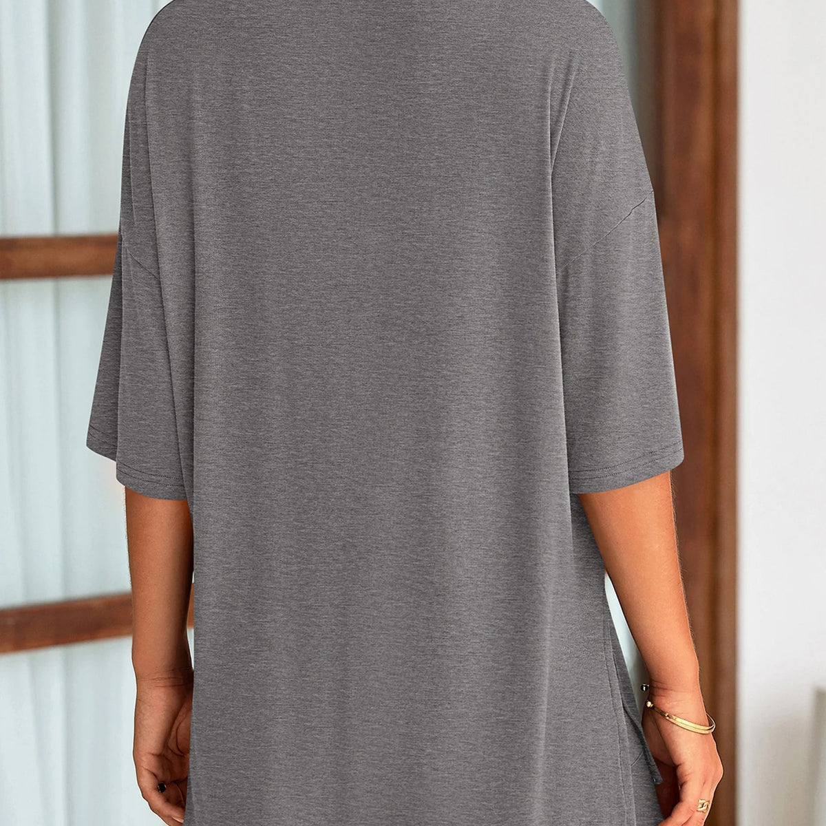 Women's Two Piece Lounge Set Summer Casual Oversized Shirts