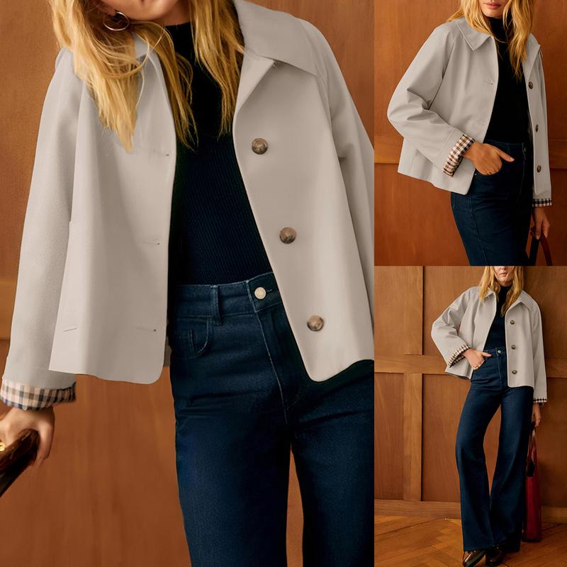 Cropped Double-Breasted Jacket