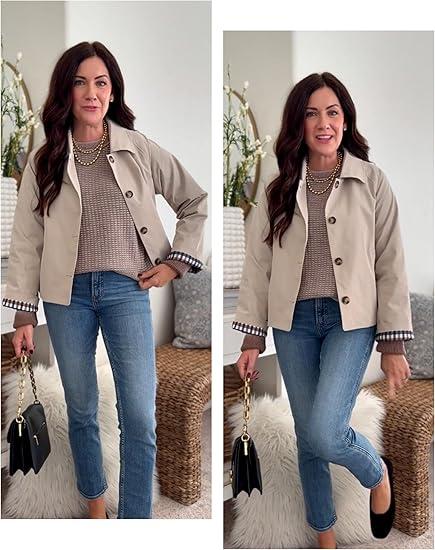Cropped Double-Breasted Jacket
