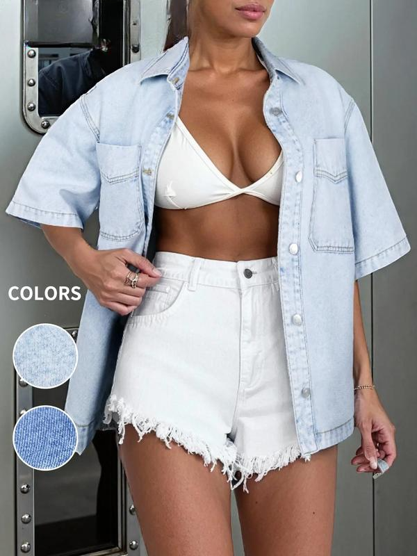 Oversized Denim Shirt