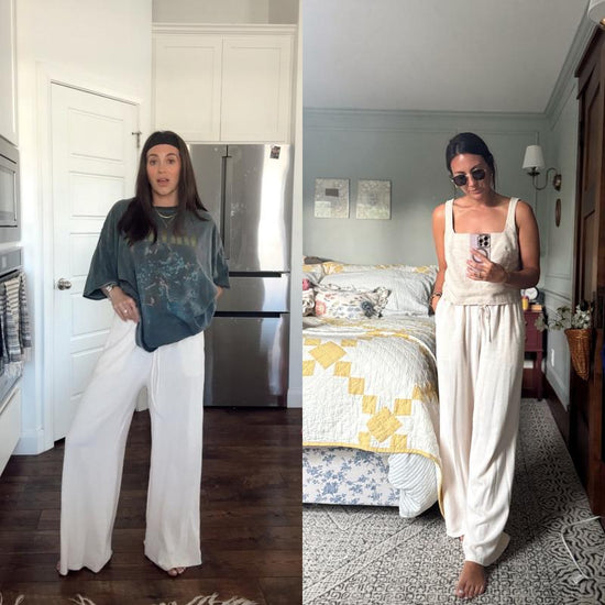 Flowy Drawstring Wide-Leg Pants