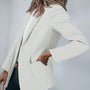 Open-Front Tailored Blazer