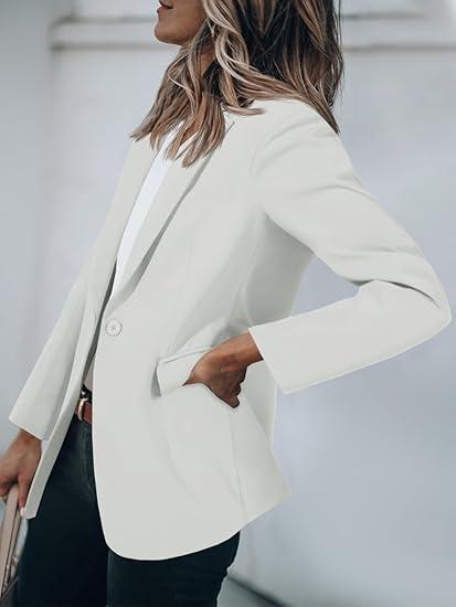 Open-Front Tailored Blazer