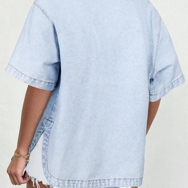 Oversized Denim Shirt