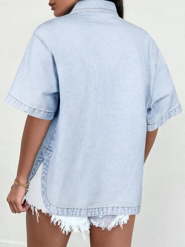 Oversized Denim Shirt
