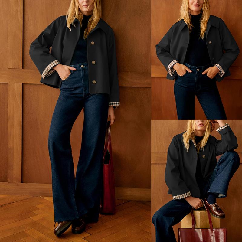 Cropped Double-Breasted Jacket