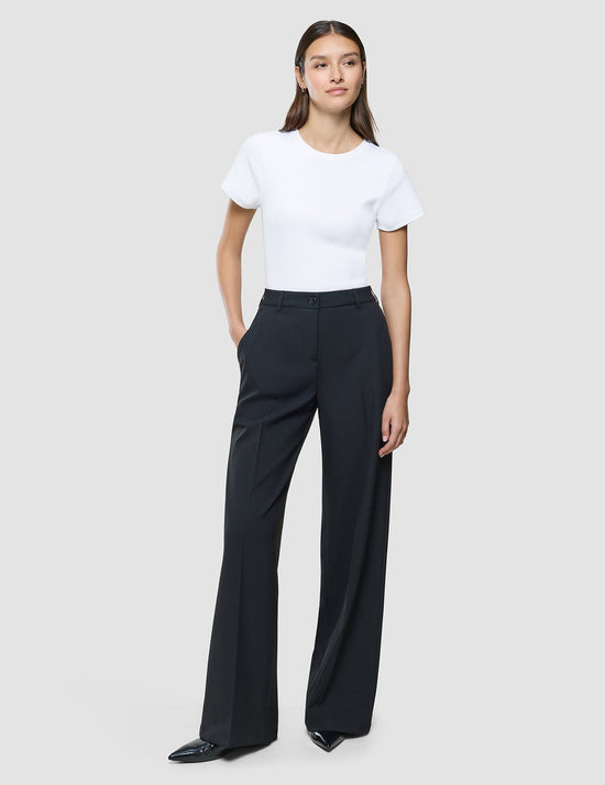 Wide-Leg Tailored Trousers
