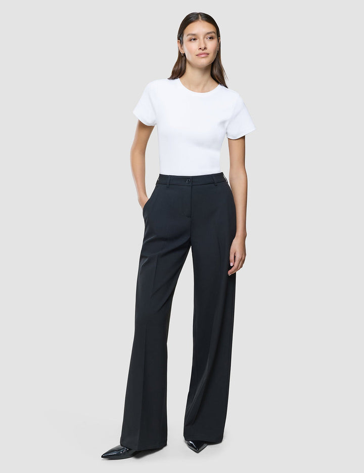 Wide-Leg Tailored Trousers