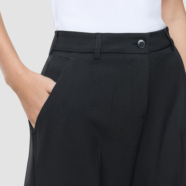 Wide-Leg Tailored Trousers