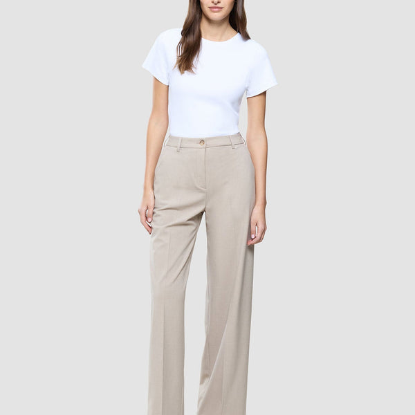 Wide-Leg Tailored Trousers