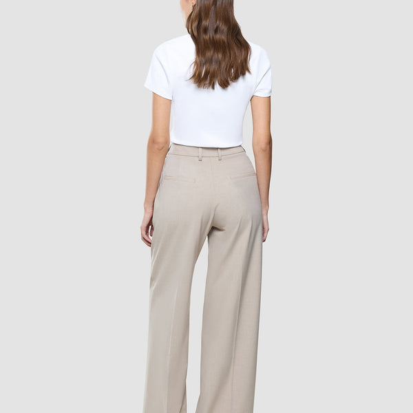 Wide-Leg Tailored Trousers
