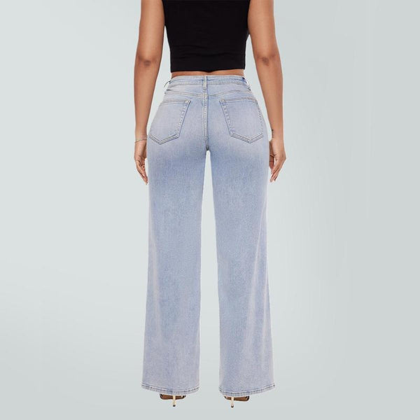 Sculpted Ease Wide-Leg Jeans