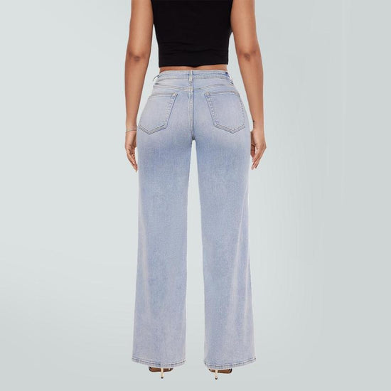 Sculpted Ease Wide-Leg Jeans